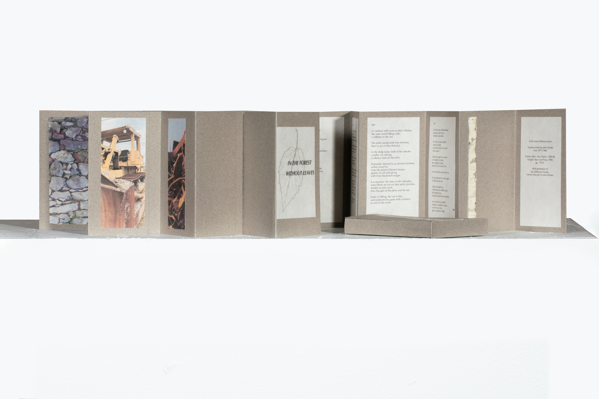 poem folding book